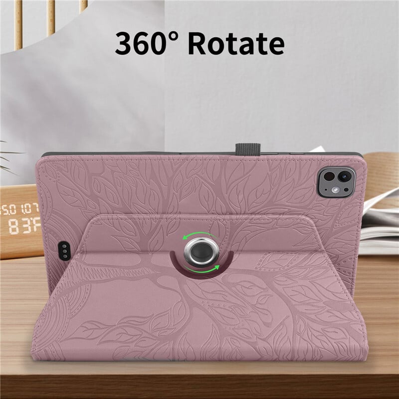 Tablet zaštitna reljefna stabla Funda za iPad Pro 13 Case 2024 Shell za Coque iPad Pro 13 2024 Case Poklopac postolja + olovka