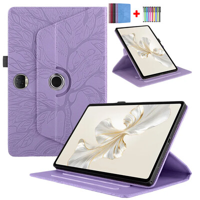 Pentru Funda Honor Pad 9 Husa 12.1 inch HEY2-W19 W09 Rotație Tree Stand Flip Shell pentru Honor Tablet 9 Husa Husa 12.1" Caqa + Pen