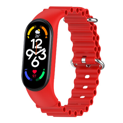 Remen za Xiaomi Mi Band 7 6 5 4 3 Pametna narukvica Sport Wrist Replacement Mekani silikonski ocean remen za Mi band 5 7 8 narukvica