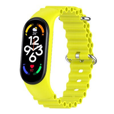 Remen za Xiaomi Mi Band 7 6 5 4 3 Pametna narukvica Sport Wrist Replacement Mekani silikonski ocean remen za Mi band 5 7 8 narukvica