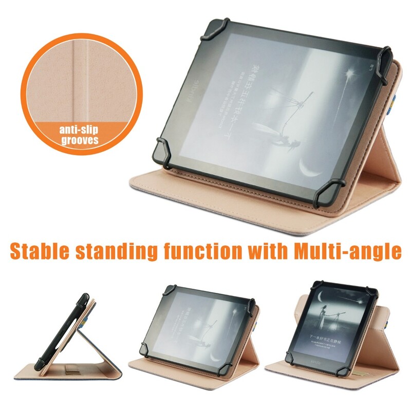 Калъф с въртяща се на 360 градуса корица за 6" електронна книга DEXP H1 Horizon Protective Funda с каишка за ръка