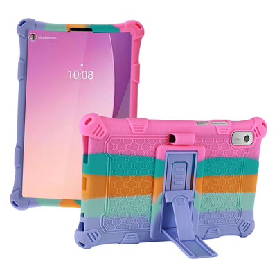 Mekana silikonska torbica za Lenovo Tab M9 TB-310FU TB-310XU Kickstand Kids Safe Tablet Cover Zaštita cijelog tijela Otporan na udarce Fundas