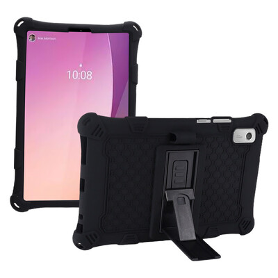 Mekana silikonska torbica za Lenovo Tab M9 TB-310FU TB-310XU Kickstand Kids Safe Tablet Cover Zaštita cijelog tijela Otporan na udarce Fundas