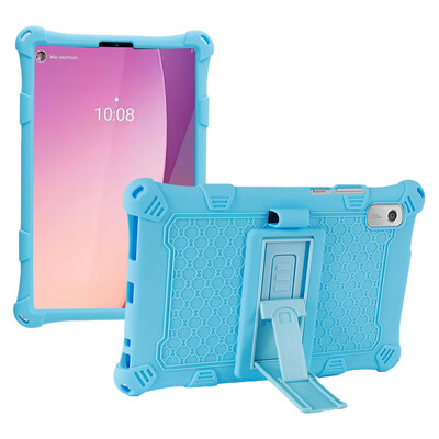 Mekana silikonska torbica za Lenovo Tab M9 TB-310FU TB-310XU Kickstand Kids Safe Tablet Cover Zaštita cijelog tijela Otporan na udarce Fundas