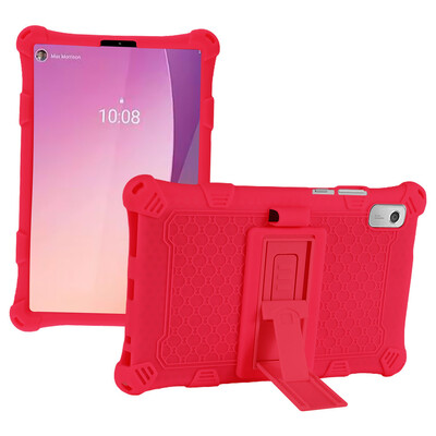 Mekana silikonska torbica za Lenovo Tab M9 TB-310FU TB-310XU Kickstand Kids Safe Tablet Cover Zaštita cijelog tijela Otporan na udarce Fundas