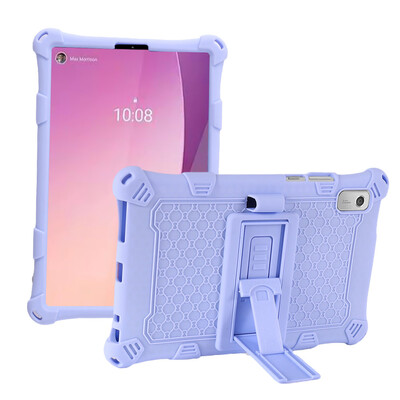 Mekana silikonska torbica za Lenovo Tab M9 TB-310FU TB-310XU Kickstand Kids Safe Tablet Cover Zaštita cijelog tijela Otporan na udarce Fundas