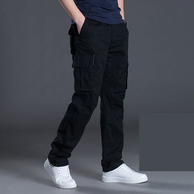 Overseas veleprodaja kombinezona, muških hlača, casual radna odjeća, radna zaštita, otporna na habanje, ravne, široke, proljetne i jesenske ležerne hlače, mnogo džepova