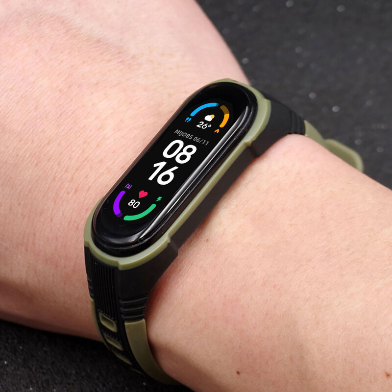 Remen za Mi Band 7 6 5 Silikonska narukvica za Xiaomi Mi Band 6 Remen Muška žena Prozračna gumena narukvica za sat