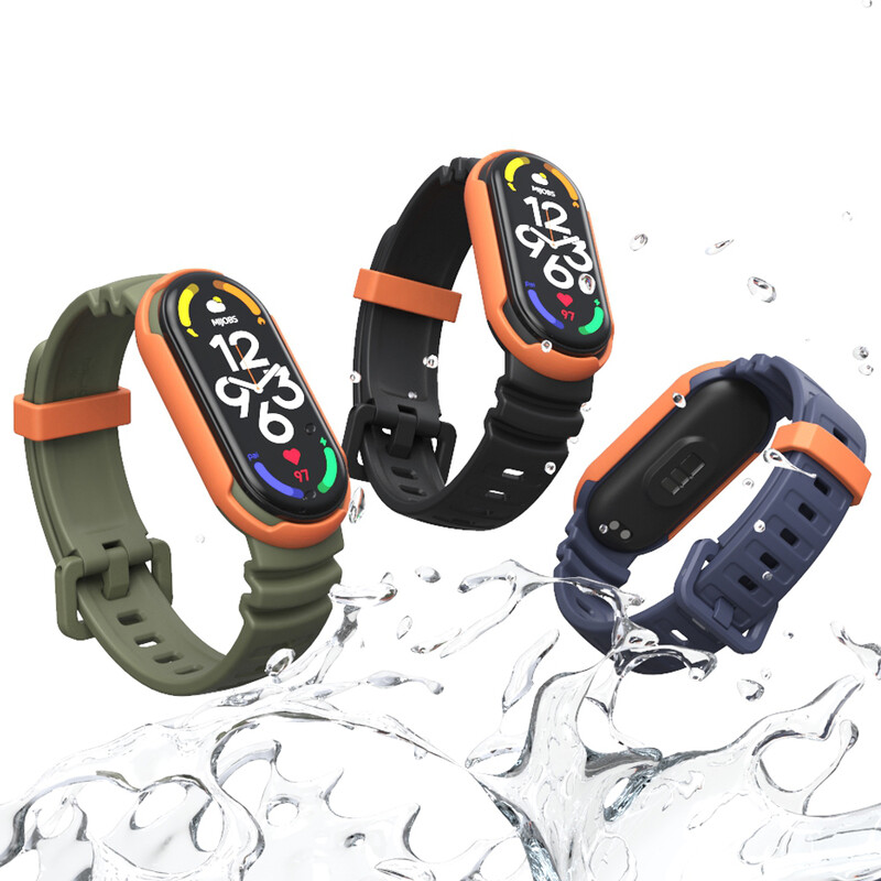 Remen za Mi Band 7 6 5 Silikonska narukvica za Xiaomi Mi Band 6 Remen Muška žena Prozračna gumena narukvica za sat