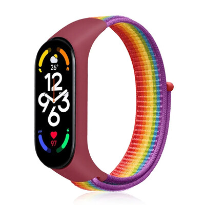 Najlonska omča Mi band 4 5 6 remen zamjena mekana podesiva narukvica za ručni sat Pulsera correa za Xiaomi Mi band 3 4 5 6 7 narukvica
