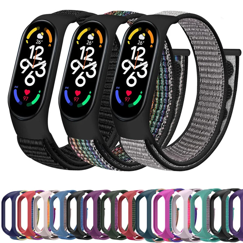 Najlonska omča Mi band 4 5 6 remen zamjena mekana podesiva narukvica za ručni sat Pulsera correa za Xiaomi Mi band 3 4 5 6 7 narukvica