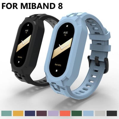 Pentru Mi Band 8 Curea Pentru Xiaomi Mi Band8 Curea de mână Correa Ceas de înlocuire Moale TPU Silicon Miband 8 Curea de brățară sport NFC