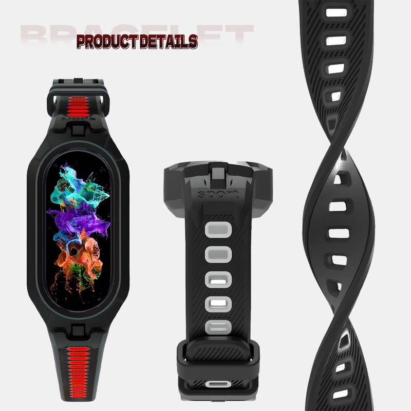 За Mi Band 8 каишка за Xiaomi Mi Band8 каишка за китка Correa Смяна на часовник Мек TPU силикон Miband 8 NFC спортна гривна каишка