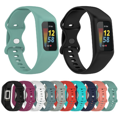 1 buc. Curea de ceas pentru sport, din silicon, dintr-o singură bucată, pentru Seria Fitbit Charge 3/ 4/ 5/ 6 Accesorii universale pentru ceasuri inteligente.