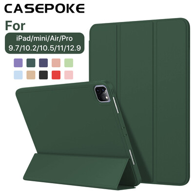iPad 7. 8. 9. paaudze 10.2 futrālis iPad 10. Air 4 5 10,9 collas iPad Pro 11 12,9 Mini 6 vāciņš funda