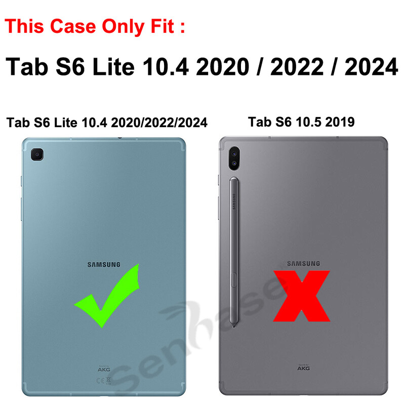 Sigurno za djecu otporno na udarce PC + TPU remen za ruku, stalak, maska za tablet za Samsung Galaxy Tab S6 Lite 10.4 2020 2022 2024 SM-P615 torbica