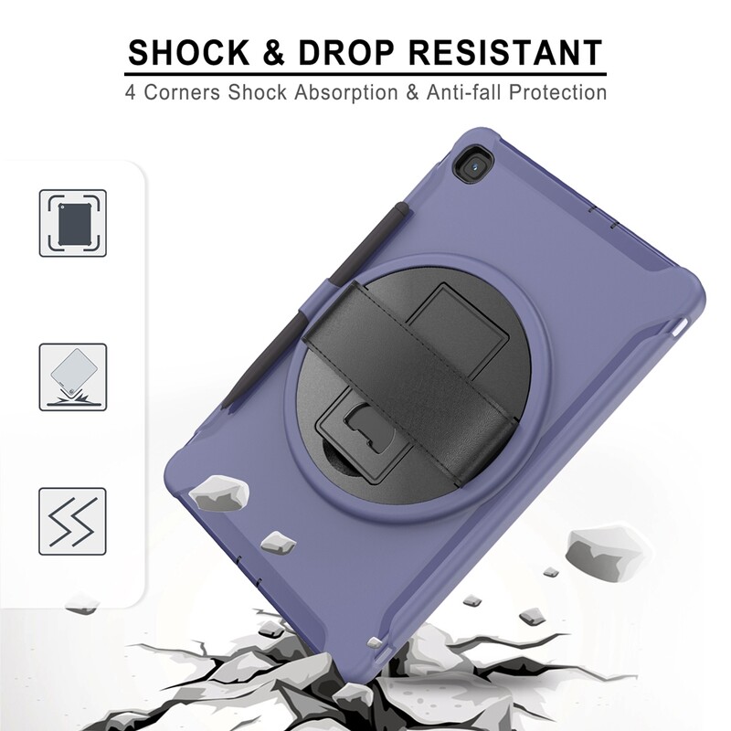 Sigurno za djecu otporno na udarce PC + TPU remen za ruku, stalak, maska za tablet za Samsung Galaxy Tab S6 Lite 10.4 2020 2022 2024 SM-P615 torbica