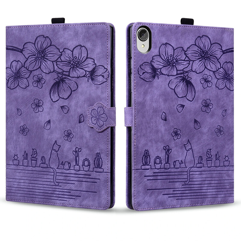 Релефен Funda за Lenovo Tab P11 Plus 5G Case Flip Stand Cover TB-J616F TB-J616X TB-J607Z TB-J606F TB-J606L Soft TPU Shell