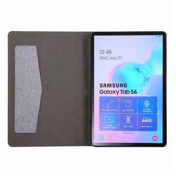 Flip Tablet Δερμάτινη θήκη για Samsung Galaxy Tab S6 10,5 ιντσών Θήκη T860 Protect Cover Fundas For Tab S6 10,5\'\' SM-T860 SM-T865