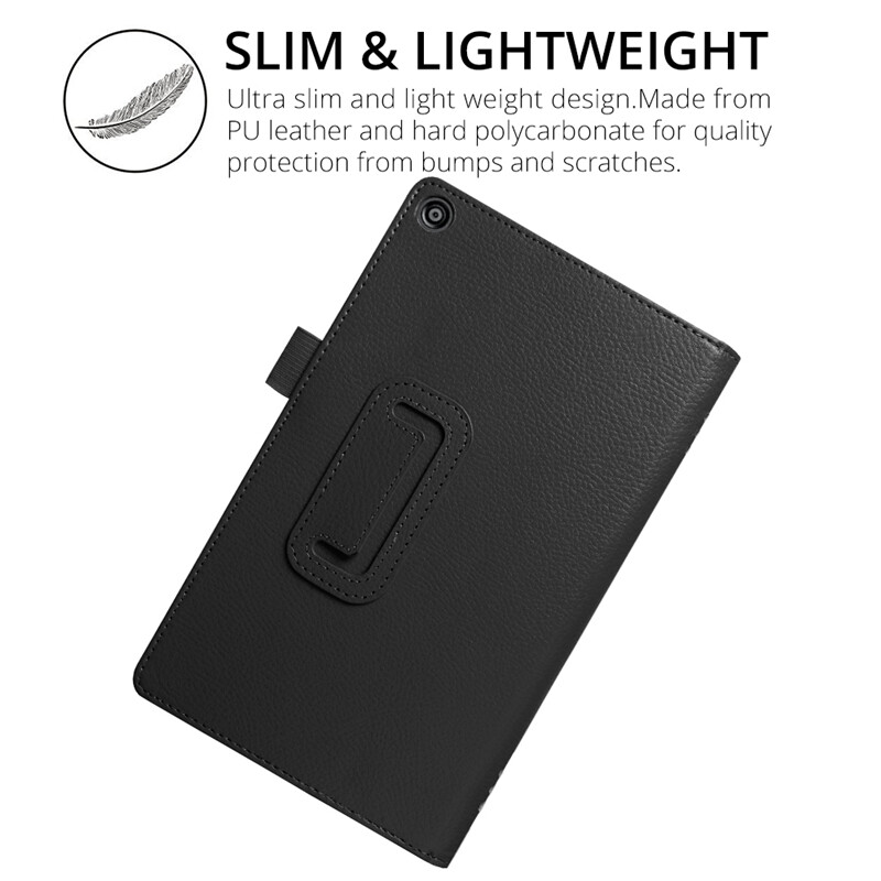 Ümbris Amazon Kindle Fire HD 8 2018 8-tollise ümberpööratava PU nahast hoidiku jaoks Amazon Kindle Fire HD8 2017 7TH Funda Caque koos alusel