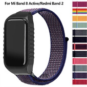Za Xiaomi Smart Band 8 Active Strap Najlon Loop Wristband Narukvica Za Mi Band 8 Active Smart Watch Band Correa Dodaci za pojas