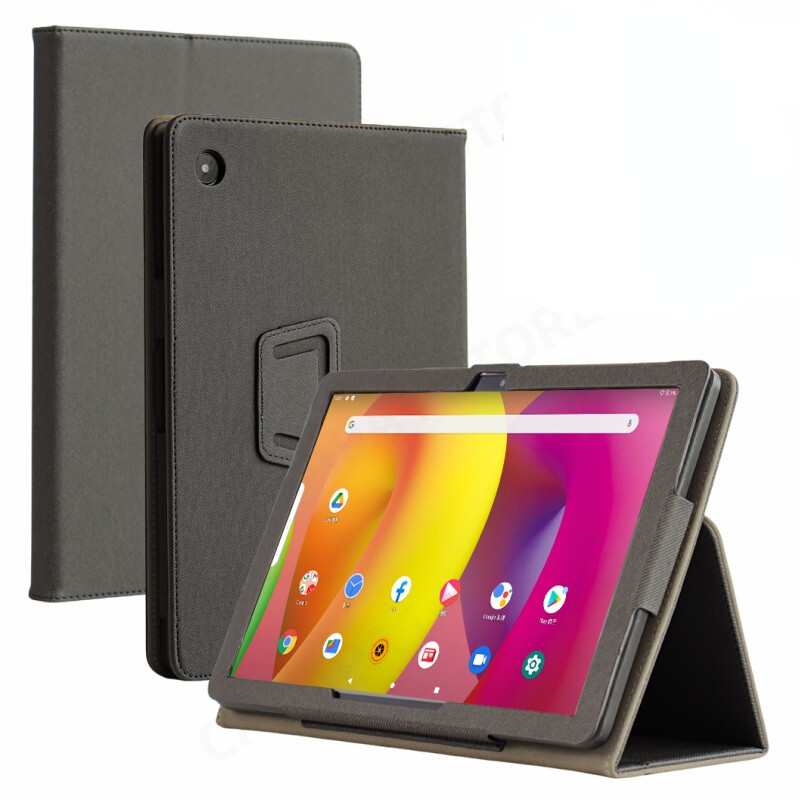 Folio PU кожен сгъваем калъф за стойка за TCL Tab 10L Case 8491X 10.1" Tablet PC Magnetic Funda