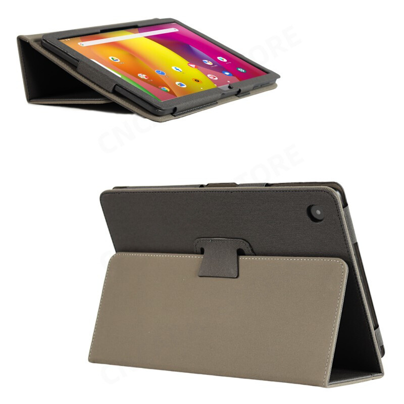 Folio PU кожен сгъваем калъф за стойка за TCL Tab 10L Case 8491X 10.1" Tablet PC Magnetic Funda