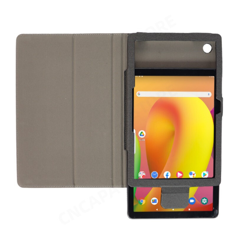 Folio PU кожен сгъваем калъф за стойка за TCL Tab 10L Case 8491X 10.1" Tablet PC Magnetic Funda