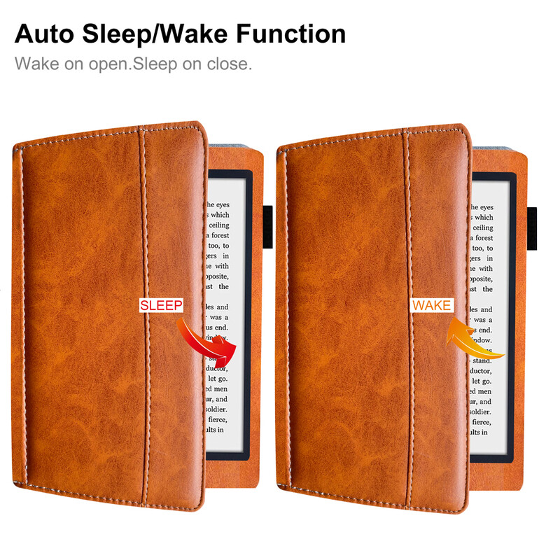 „AFesar“ dėklas, skirtas Kobo Aura HD 6,8 colio (modelis – N204B) E-knygos odinis dangtelis, magnetinis užsegimas, apsauginiai dėklai su automatiniu miego režimu