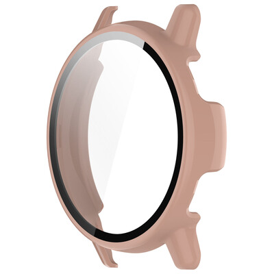 Стъкло+калъф за Garmin VivoActive 5 Закален стъклен протектор на екрана и твърда PC защитна броня Аксесоари за Garmin Vivo Active 5