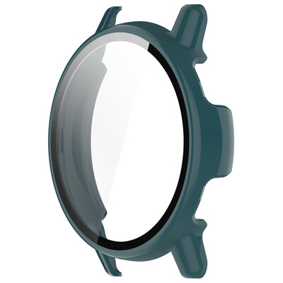 Стъкло+калъф за Garmin VivoActive 5 Закален стъклен протектор на екрана и твърда PC защитна броня Аксесоари за Garmin Vivo Active 5