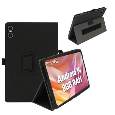 Θήκη για ODEA A10 10 ιντσών Tri-fold Smart Case Tablet Θήκη PU Σκληρή θήκη πλάτης Κάλυμμα λεπτής θήκης για ODEA A10 2024 Tablet Folio Funda