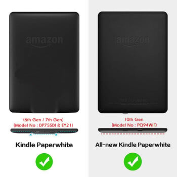 Θήκη για Kindle Paperwhite (6th Gen/7th Gen/10th Gen/Fits All Paperwhite Generations) - Προστατευτικό κάλυμμα βάσης με ιμάντα χειρός