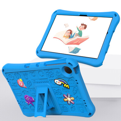 Samsung Galaxy Tab A7 Lite 8.7 2021 SM-T220 T225 Kids Bracket Case Tab A9 2023 SM-X110 X115 X117 ar plecu siksnas pārsegu