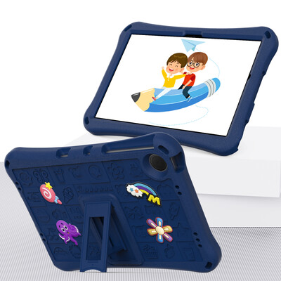 Samsung Galaxy Tab A7 Lite 8.7 2021 SM-T220 T225 Kids Bracket Case Tab A9 2023 SM-X110 X115 X117 ar plecu siksnas pārsegu