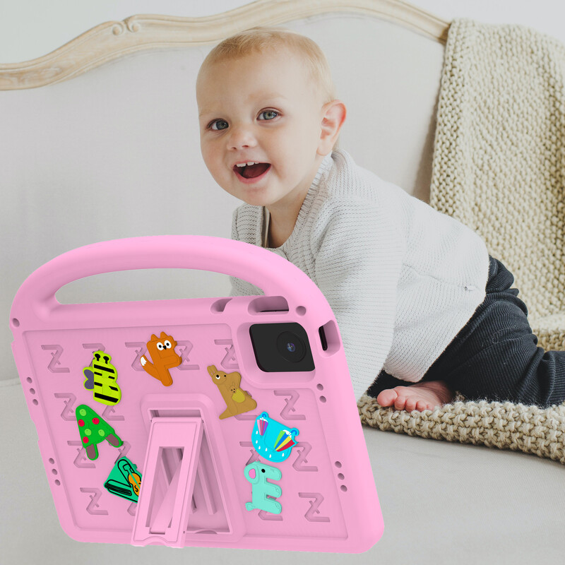 Детски EVA калъф за Xiaomi Redmi Pad SE 2023 11 инча Модел 23073RPBFG Сладко покритие със стойка, удароустойчиво с преносим държач Funda