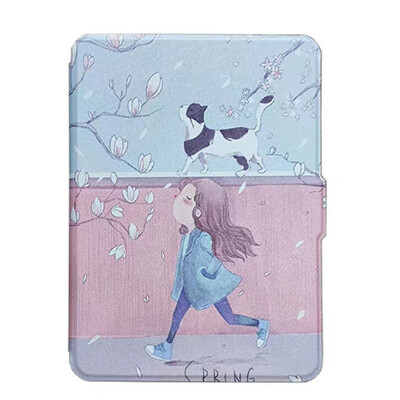 Kindle 7th E-book Case 2014 Modelis Nr.: WP63GW Retro Classic Smart PU odinis viršelis su automatiniu užmigimo / pažadinimo funkcija