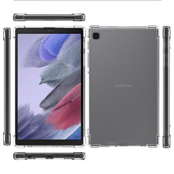 Για Samsung Galaxy Tab A7 Lite Θήκη 8,7 ιντσών 2021 SM-T220 SM-T225 Κάλυμμα TPU Rubber Μαλακό διαφανές Προστασία καθαρών άκρων