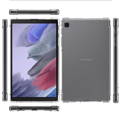Samsung Galaxy Tab A7 Lite ümbrisele 8,7 tolli 2021 SM-T220 SM-T225 kate TPU kummist pehme läbipaistev selge servakaitse