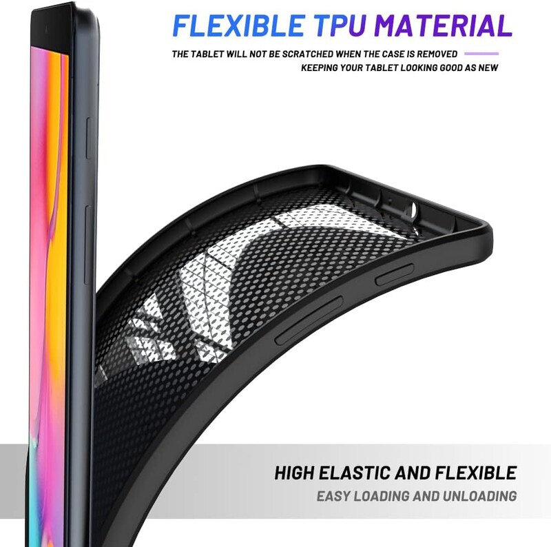Tablet maska za Samsung Galaxy Tab A 10.1" 2019 SM-T515 SM-T510 mekani TPU silikon crna zaštitna školjka otporna na udarce protiv pada