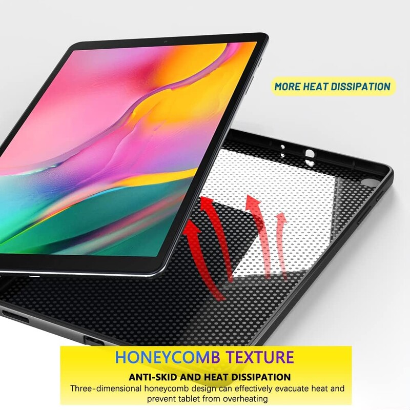 Tablet maska za Samsung Galaxy Tab A 10.1" 2019 SM-T515 SM-T510 mekani TPU silikon crna zaštitna školjka otporna na udarce protiv pada