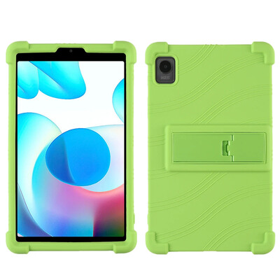 За Realme Pad Mini 2022 RMP2105 8.7" Tablet PC Мек силиконов калъф с удароустойчиво покритие със задна стойка
