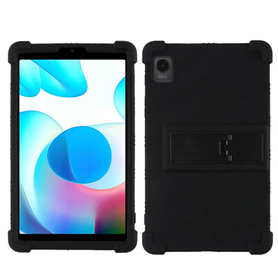 За Realme Pad Mini 2022 RMP2105 8.7" Tablet PC Мек силиконов калъф с удароустойчиво покритие със задна стойка