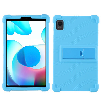 За Realme Pad Mini 2022 RMP2105 8.7" Tablet PC Мек силиконов калъф с удароустойчиво покритие със задна стойка