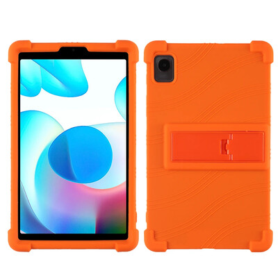 За Realme Pad Mini 2022 RMP2105 8.7" Tablet PC Мек силиконов калъф с удароустойчиво покритие със задна стойка
