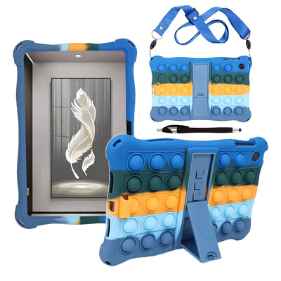 Mekana silikonska dječja torbica za OPPO Pad Air 10.36 11.0 inča KickStand navlaka za Realme Pad Mini 8.7 10.4 2021 s remenom za nošenje