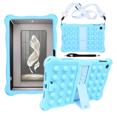 Mekana silikonska dječja torbica za OPPO Pad Air 10.36 11.0 inča KickStand navlaka za Realme Pad Mini 8.7 10.4 2021 s remenom za nošenje