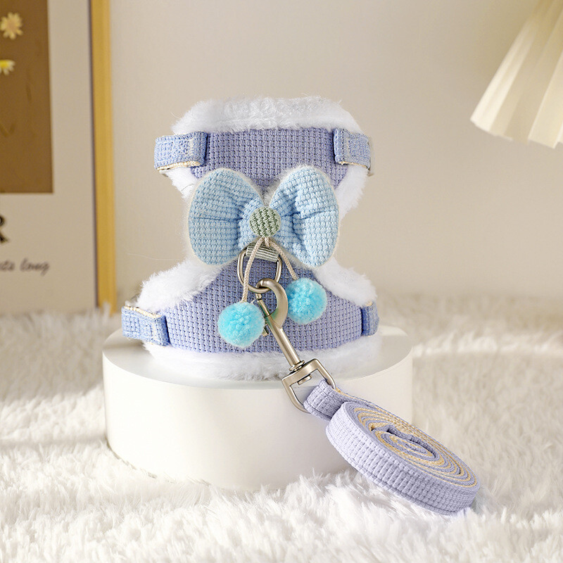 Liemenė su pavadėliu katėms, specialus kačių pavadėlis rudeniui ir žiemai, grandinėlė mažoms katėms, petnešėlės augintiniams