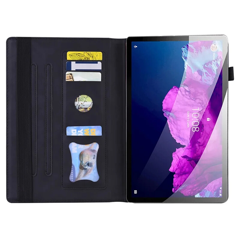 Калъф за бизнес портфейл Folio за Lenovo Tab P11 Plus 5G 11" калъф за таблет TB-J616F TB-J616X TB-J607Z TB-J606F J606L TPU гръб Coque