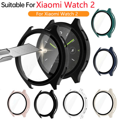 Sticlă+Husă pentru Xiaomi Watch 2 SmartWatch, Protector de ecran complet Bumper PC dur Sticlă temperată pentru XiaoMi Watch2 Accesorii